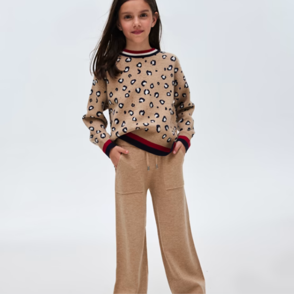 CONJUNTO PANTALON TRICOT PRINT CAFE - Imagen 5