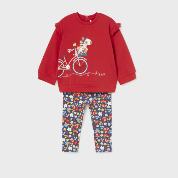 CONJUNTO ROJO BICI PERRITO