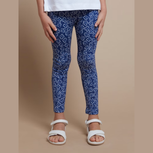 CONJ. LEGGINGS FLORES AZUL - Imagen 3