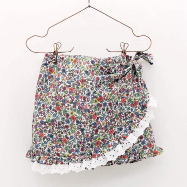 CONJUNTO BLUSA VICHY Y FALDA SHORT FLORES - Imagen 4