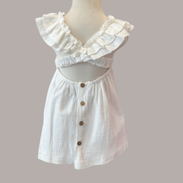 VESTIDO BLANCO OLANES - Imagen 2