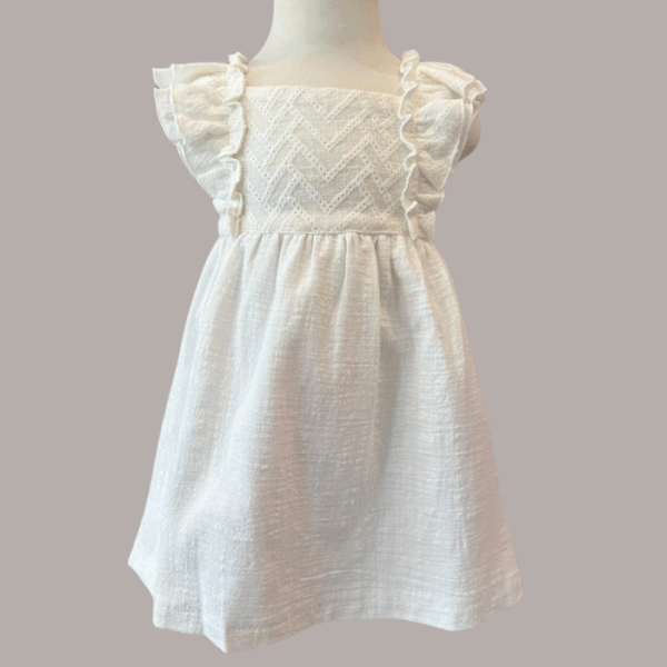 VESTIDO BLANCO OLANES