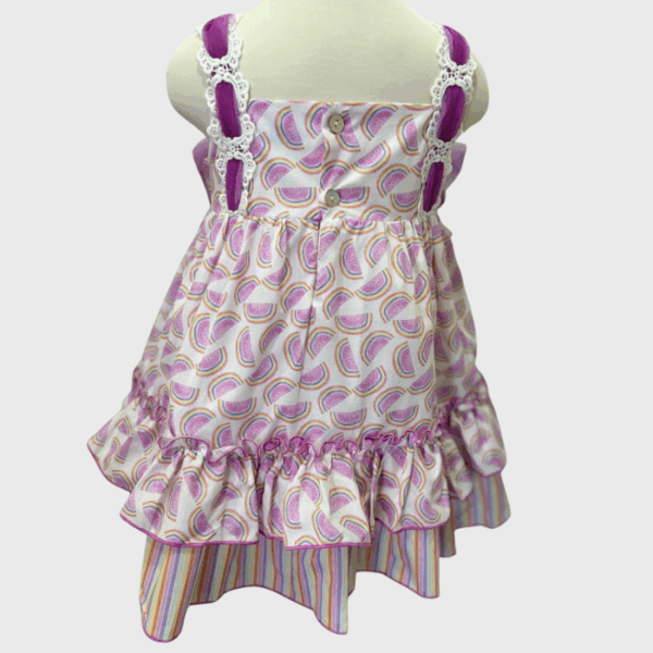 VESTIDO SANDIAS TIRANTES TULL MOÑOS - Imagen 2