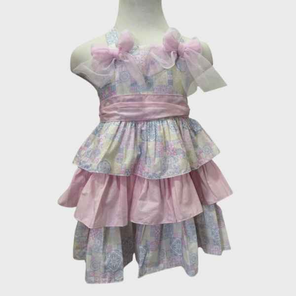 VESTIDO AZULEJOS ROSA OLANES