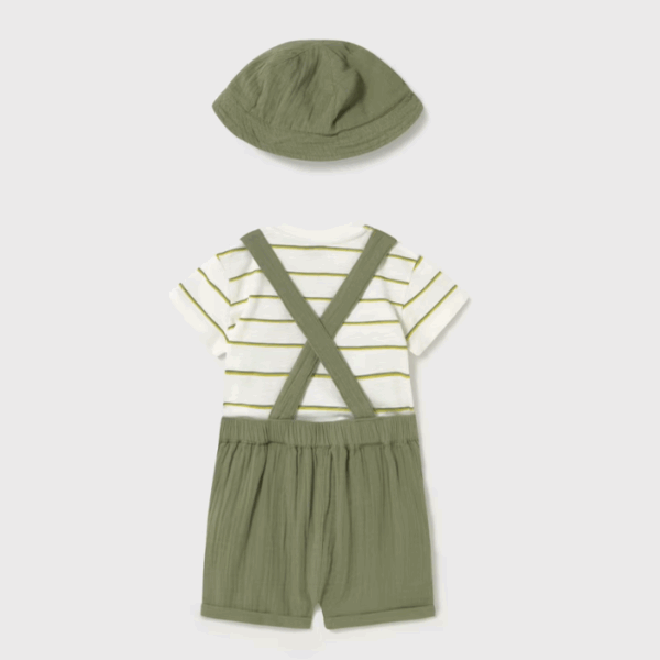 CONJUNTO 3 PIEZAS CON GORRO BEBÉ - Imagen 3