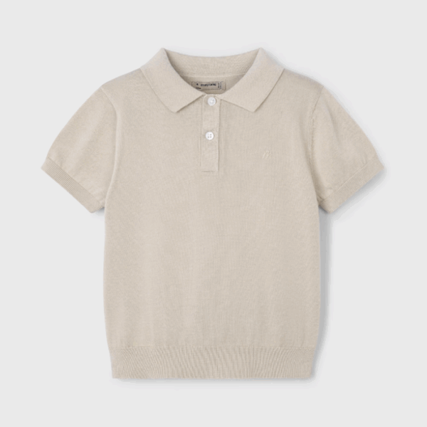POLO TRICOT HUESO