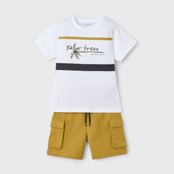 CONJUNTO BERMUDA CARGO Y CAMISETA NIÑO - Imagen 2