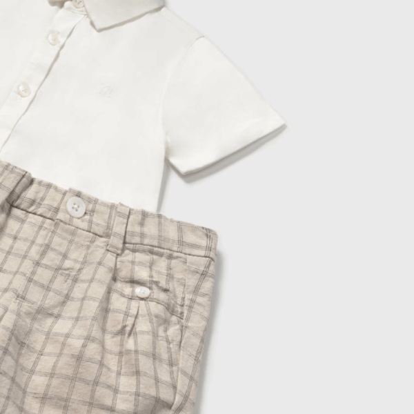 CONJUNTO BERMUDA Y CAMISA VESTIR BEBÉ - Imagen 2