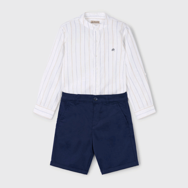 CONJ. AZUL MARINO CUELLO MAO